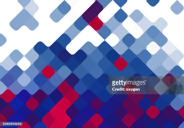 geometric mosaic abstract background - patriotism stockfoto's en -beelden