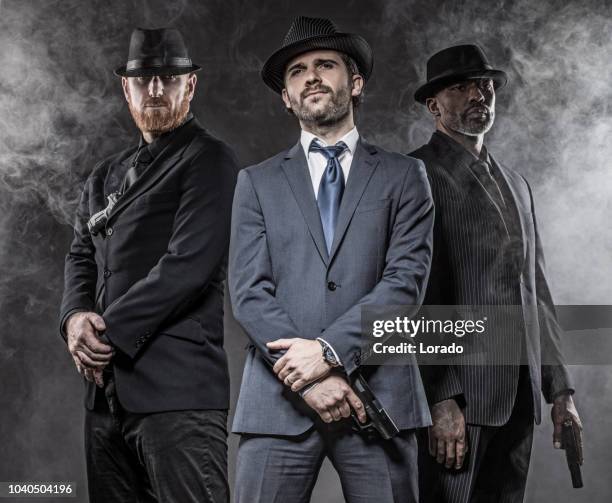 gangster mafia men - mob stock pictures, royalty-free photos & images