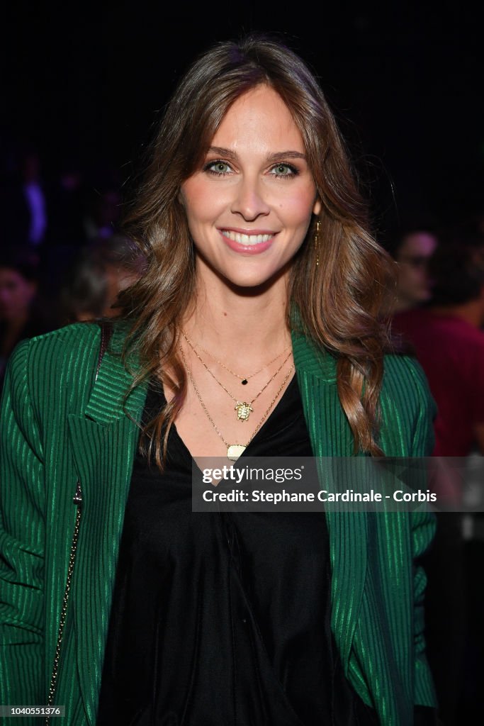 Ophelie Meunier attends the ETAM show as part of the Paris Fashion
