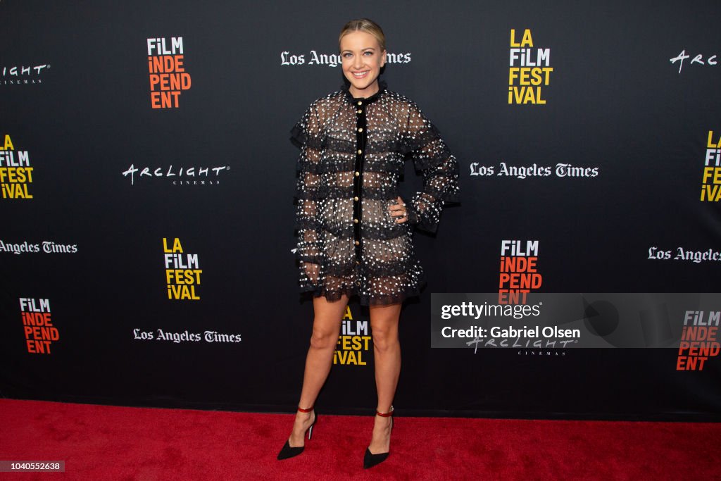 Meredith Hagner arrives at the 2018 LA Film Festival - Gala Screening