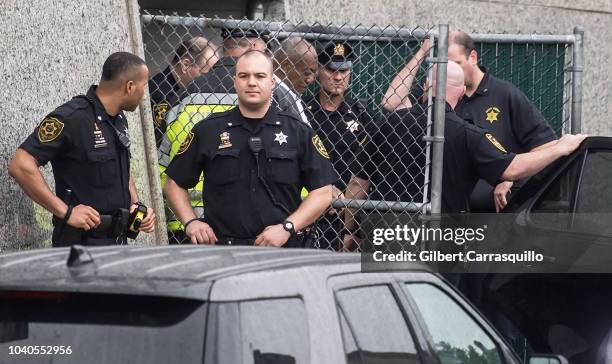 Actor/stand-up comedian Bill Cosby is taken out of the Montgomery County Courthouse to state prison in shackles after being Sentenced to 3 to 10...