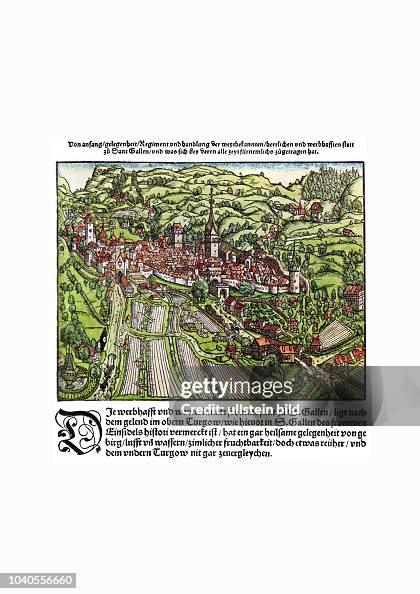 Sankt Gallen 1548 Aus Der Schweizer Chronik Von Johannes Stumpf sankt-gallen-1548-aus-der-schweizer-chronik-von-johannes-stumpf
