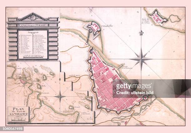Plan de la ville de la Veracruz . Paris 1798