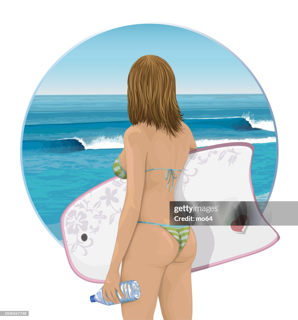 Bodyboard girl