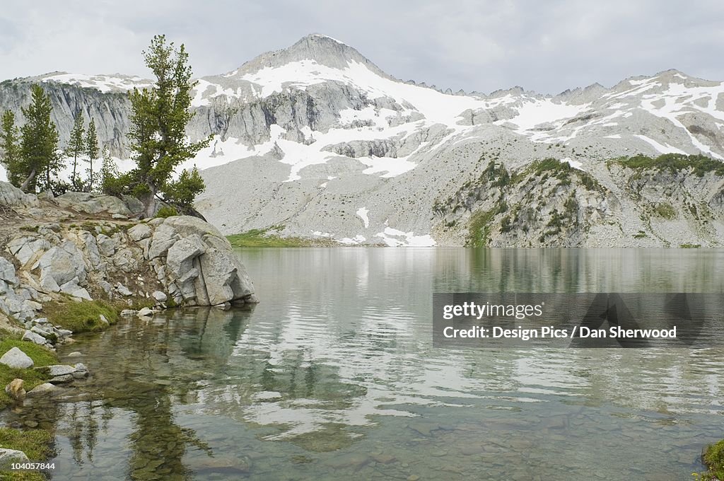 Glacier Peak And Glacier Lake In The Wallowa Mountains