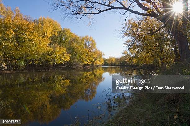 pecatonica river - freeport illinois stockfoto's en -beelden