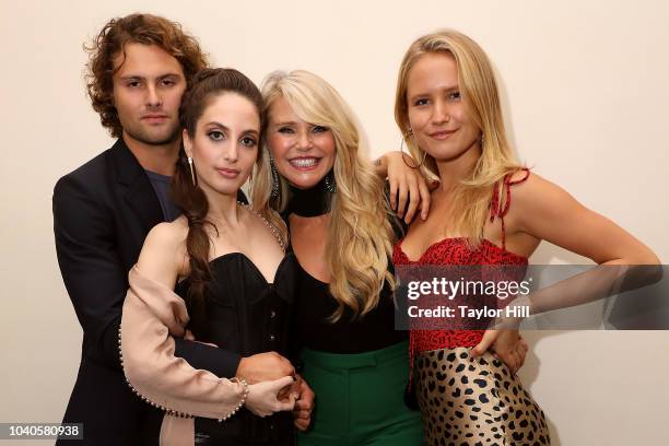 Jack Brinkley-Cook, Alexa Ray Joel, Christie Brinkley, and Sailor Lee Brinkley-Cook celebrate the opening night of Alexa Ray Joel's 2018 residency at...