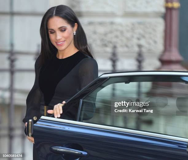 Meghan, Duchess of Sussex opens the 'Oceania' Exhibition at the Royal Academy of Arts on September 25, 2018 in London, England. 'Oceania' is the...