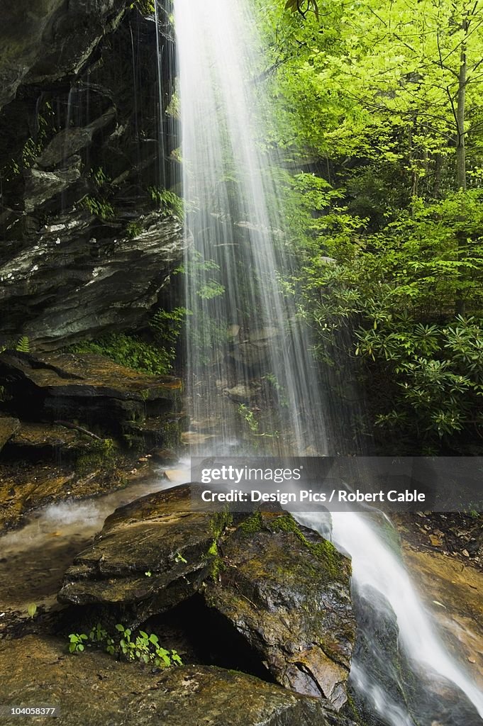 A Waterfall In Hanging Rock State Park