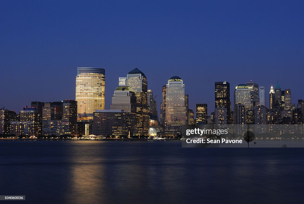 New York City Cityscape at Dusk