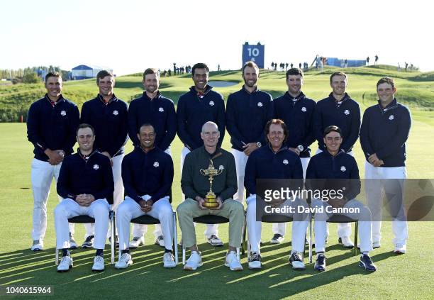 The United States Team Justin Thomas, Tiger Woods, Jim Furyk, Phil Mickelson, Rickie Fowler, Brooks Koepka, Bryson De Chambeau, Webb Simpson, Tony...