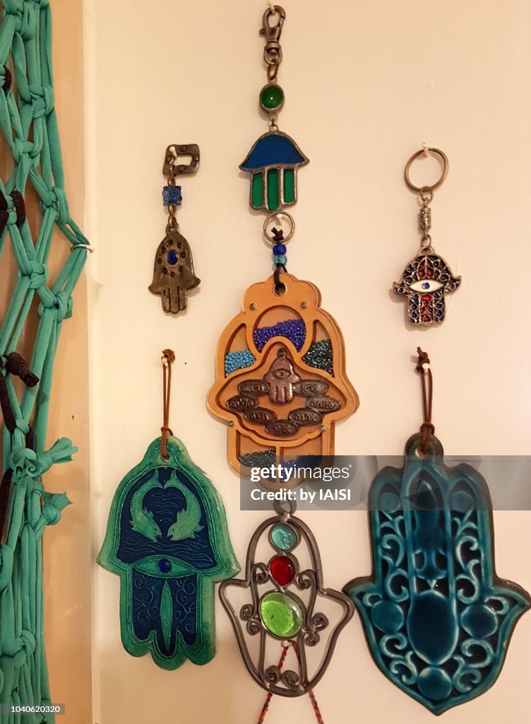 A collection of hamsahs, good luck charms