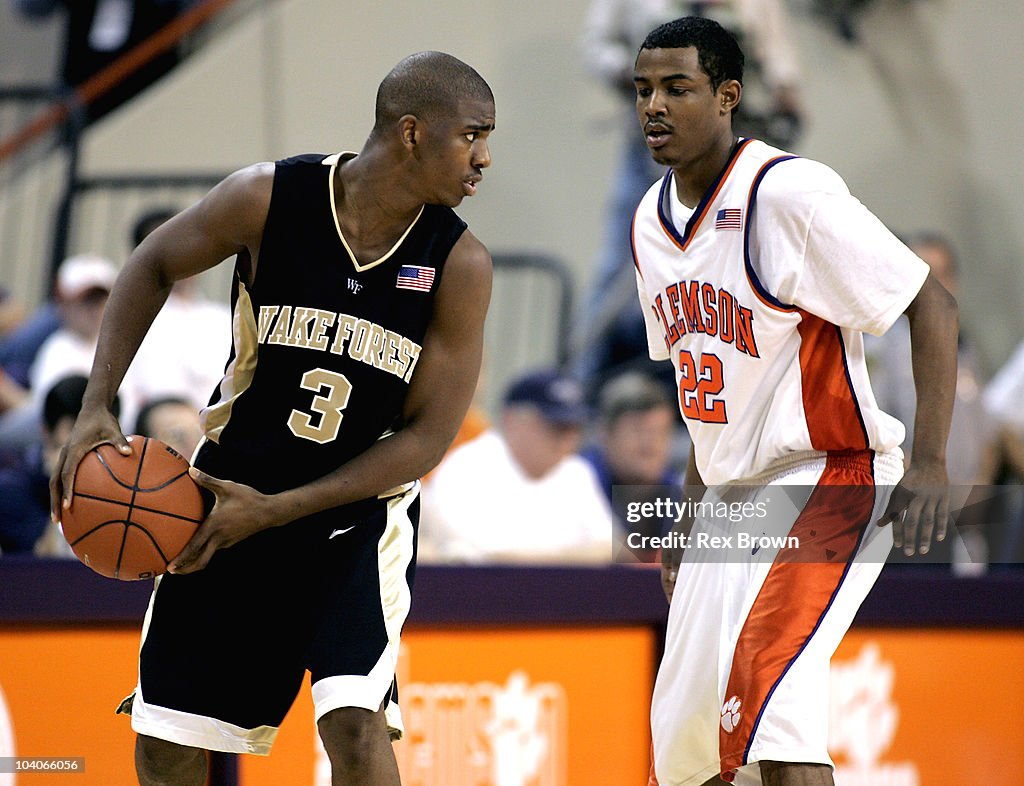 NCAA Men's Basketball - Wake Forest vs Clemson - January 8, 2005