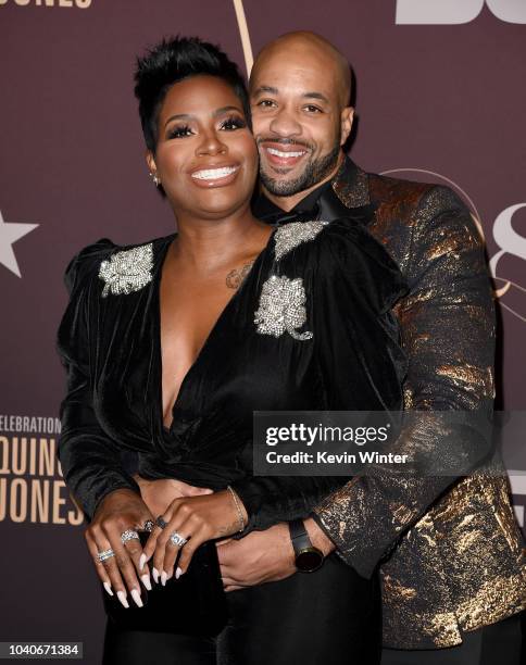 Fantasia Barrino and her husband Kendall Taylor arrive at Q85: A Musical Celebration for Quincy Jones at the Microsoft Theatre on September 25, 2018...