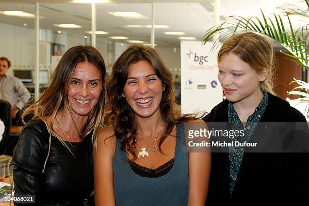Agathe de la Fontaine, Tamara Kaboutchek and Lea Seydoux attend the Aurel BCG Charity Day Benefit 'Les Petits Cracks' on September 13, 2010 in Paris,...