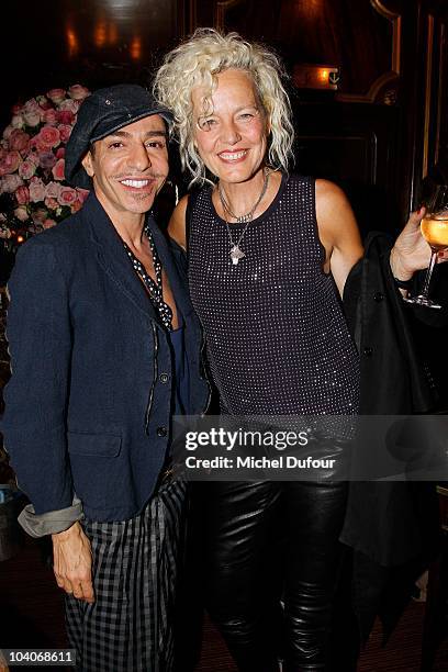 Fashion designer John Galliano and photographer/director Ellen von Unwerth attend the John Galliano 'Eau de Toilette' Launch by Taylor Momsen...