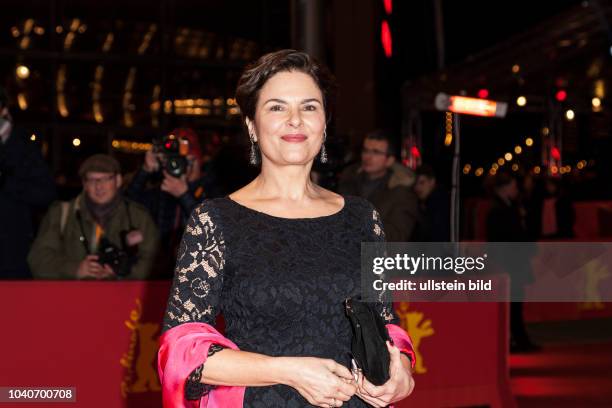 Barbara Auer auf der Premiere für "Transit" bei der Berlinale am in Berlin