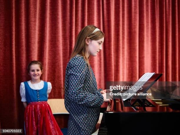 The young British composer and musician Alma Deutscher rehearses for her opera 'Cinderalla' in Vienna, Austria, 18 November 2016. Deutscher has...
