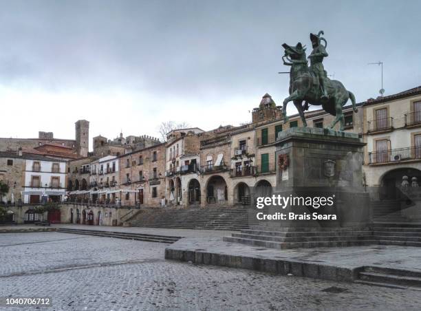 trujillo main square. - caceres stock pictures, royalty-free photos & images