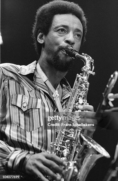 Saxophone player Henry Treadgill performs on stage at Meervaart on September 27 1985 in Amsterdam, Netherlands.