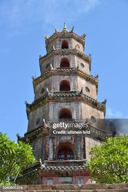 Turm der Freude und Anmut ´Thap Phuoc Duyen´, Thien-Mu-Pagode, Hue, Vietnam