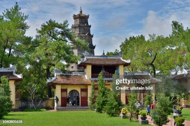 Turm der Freude und Anmut ´Thap Phuoc Duyen´, Thien-Mu-Pagode, Hue, Vietnam