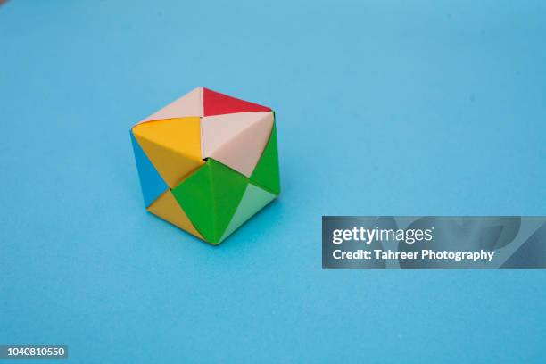 square shaped origami - origami asia stock pictures, royalty-free photos & images
