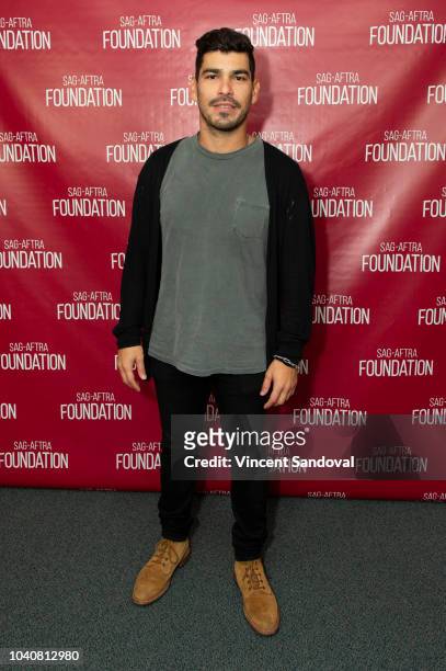 Actor Raul Castillo attends SAG-AFTRA Foundation Conversations screening of "We The Animals" at SAG-AFTRA Foundation Screening Room on September 19,...