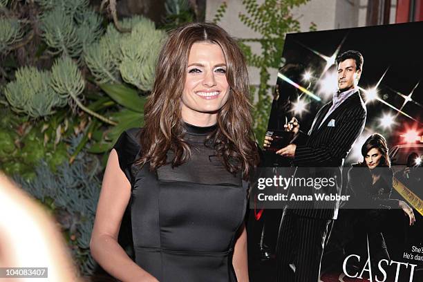 Actress Stana Katic attends the "Castle" Season 3 Premiere Party on September 13, 2010 in Los Angeles, California.