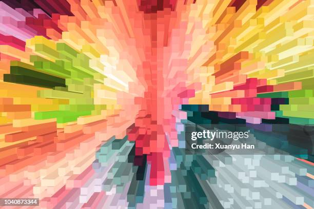 abstract colorful particle background - colour saturation imagens e fotografias de stock