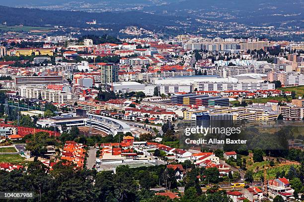 skyline - braga city stockfoto's en -beelden