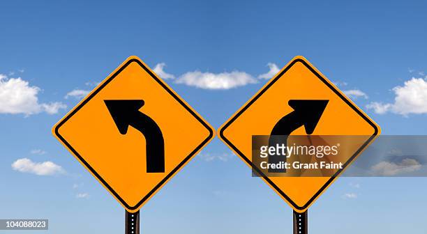 highway signage - road signs stock-fotos und bilder