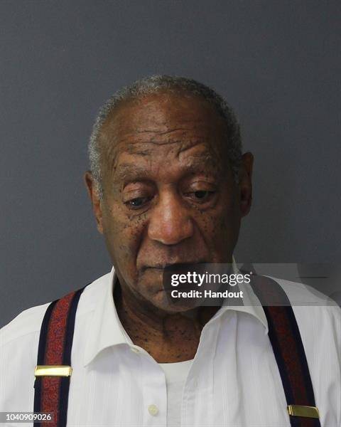 In this handout image provided by the Montgomery County Correctional Facility, Bill Cosby poses for a mugshot on September 25, 2018 in Eagleville,...