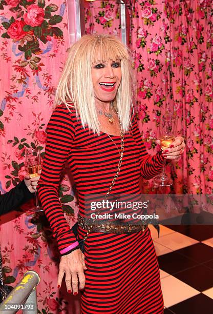 Designer Betsey Johnson speaks during Mercedes-Benz Fashion Week at the Betsey Johnson store on September 14, 2010 in New York City.