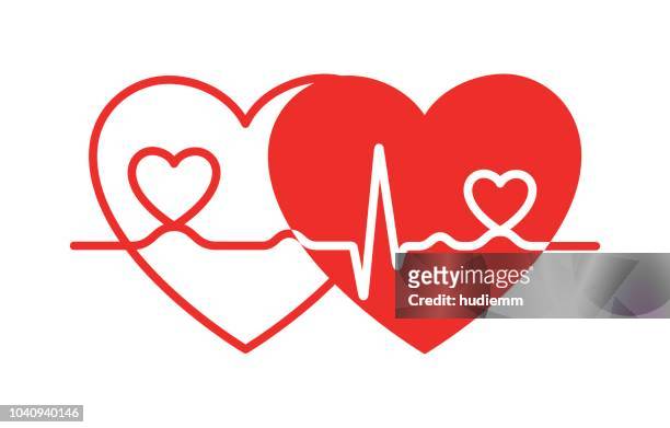 stockillustraties, clipart, cartoons en iconen met vector elektrocardiogram en hart patroon (gezondheid concept) - cpr