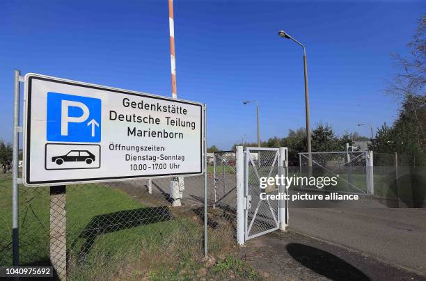 The memorial to the German Division in Marienborn, Germany, 03 October 2014. The former border crossing at the old border between East and West...