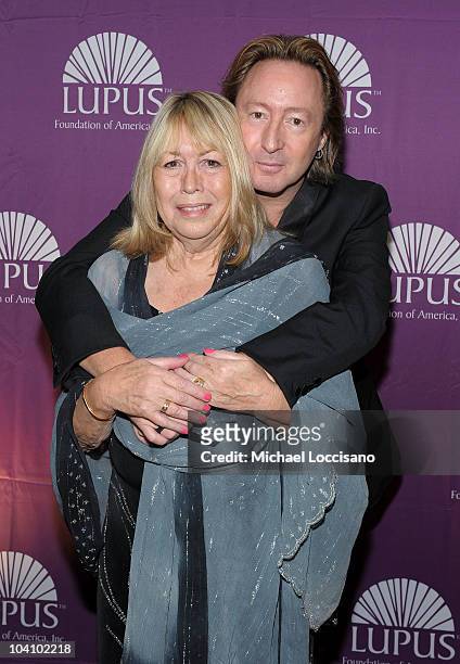 Cynthia Lennon and musician Julian Lennon attend the Star Studded Inaugural Butterfly Gala hosted by the Lupus Foundation of America at Mandarin...