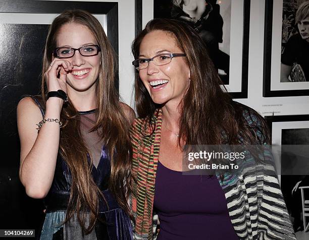 Diane Lane and her daughter Eleanor Jasmine Lambert attend a private reception and dinner for "Greg Gorman: A Distinctive Vision 1970-2010" at...