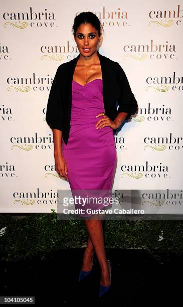 Designer Rachel Roy attends the Cambria Cove Party during Mercedes-Benz Fashion Week Spring 2011 at Lincoln Center on September 14, 2010 in New York...