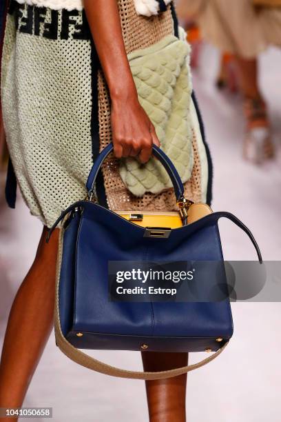 Bag detail at the Fendi show during Milan Fashion Week Spring/Summer 2019 on September 20, 2018 in Milan, Italy.
