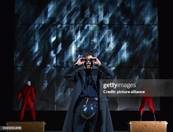 Faust Ii Lutz Salzmann as Faust rehearses a scene from 'Faust, Part Two' by ...