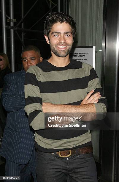 Actor Adrian Grenier attends the Cinema Society and BlackBerry Torch screening of "You Will Meet a Tall Dark Stranger" at MOMA on September 14, 2010...