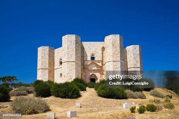 castel del monte in puglia, south-east italy - andria stock pictures, royalty-free photos & images