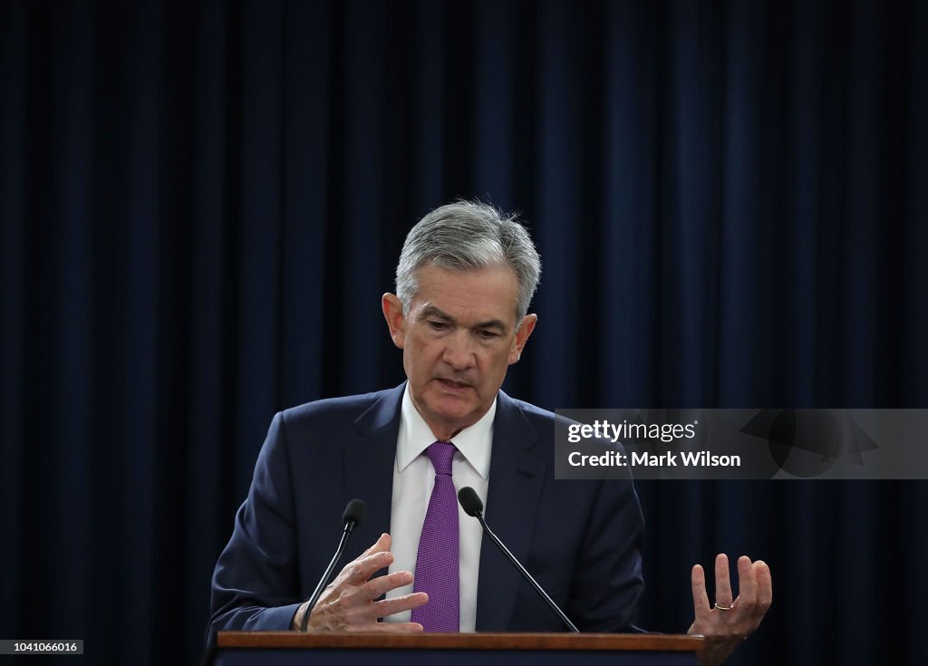 Federal Reserve Chairman Jerome Powell Holds A News Conference Following Federal Open Market Committee Meeting