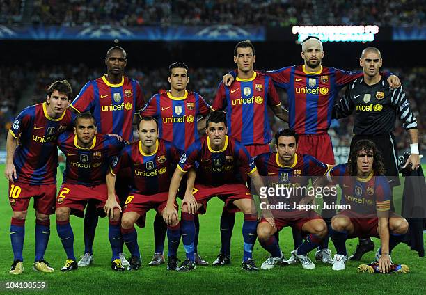 Lionel Messi, Daniel Alves, Eric Abidal, Andres Iniesta, Pedro Rodriguez, David Villa, Sergio Busquets, Xavi Hernandez, Gerard Pique, Carles Puyol...