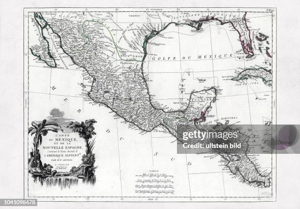 Carte du Mexique et de la Nouvelle Espagne : contenant la partie australe de l'AmÃ©rique Septentrionale, Venedig 1779