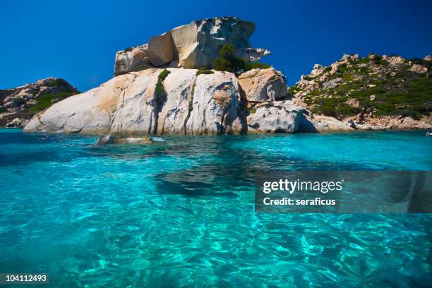 la maddalena, sardinien - insel maddalena stock-fotos und bilder