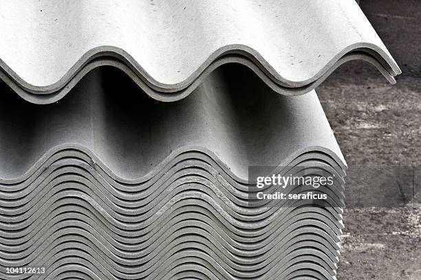 construction material - asbestos stock pictures, royalty-free photos & images