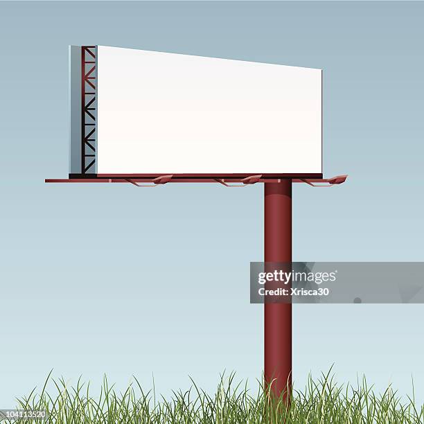 Billboard Sign Vector Vertical Billboard Mockup High Res Vector Graphics - Getty Images