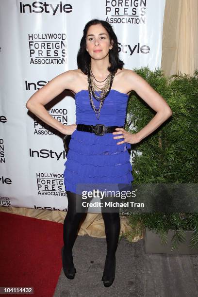 Sarah Silverman arrives at the 11th Annual InStyle & HFPA party held at Windsor Arms Hotel on September 14, 2010 in Toronto, Canada.